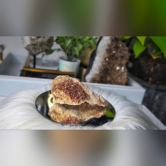 Rare Vanadinite Crystal Cluster - Picture 1 of 9